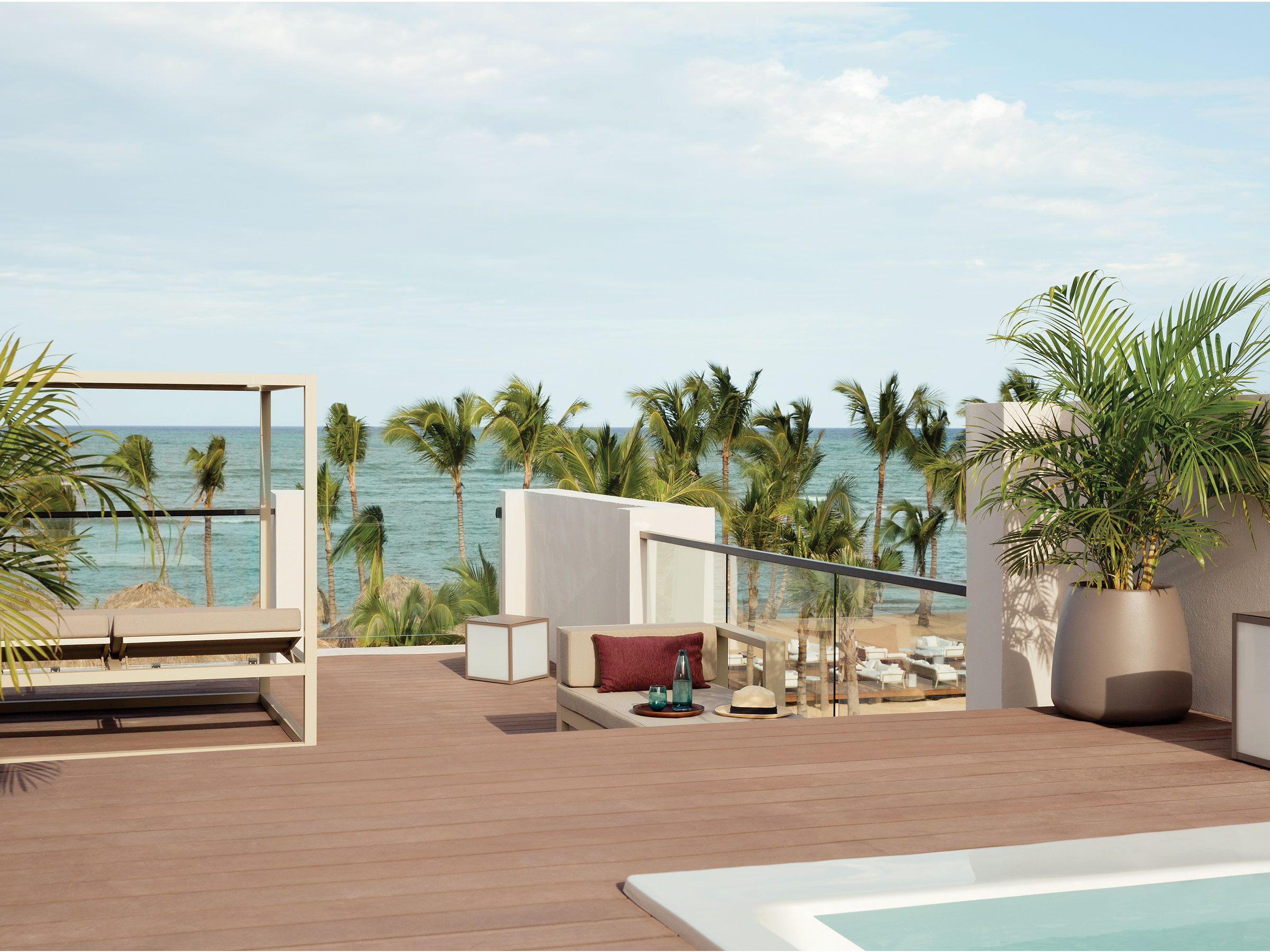 Beachfront Honeymoon Two Story Rooftop Terrace Suite With Plunge Pool Excellence Club Excellence El Carmen